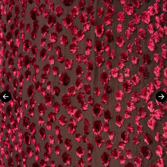 Yves Saint Laurent Deep Red Long Sleeve Dress - Picture 5 of 6